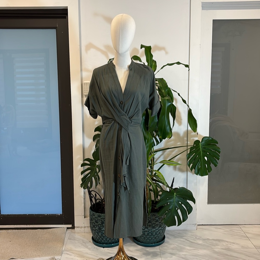 Zara green dress